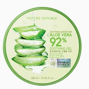 New Nature Republic New Soothing Moisture Aloe Vear GEL 92% 300ml ⭐️⭐️⭐️⭐️